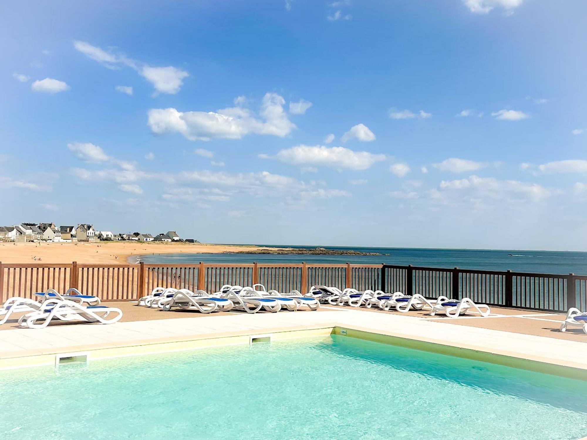 Unique ! Acces Direct A La Plage ! Duplex Avec Grand Solarium Batz-sur-Mer Luaran gambar